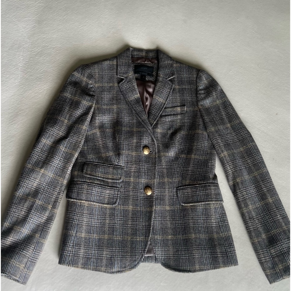 J.CREW  wool SchoolBoy Plaid Jacket 0